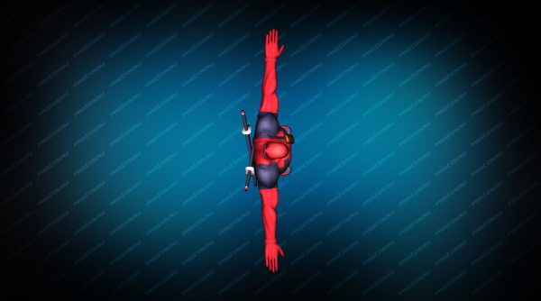 Deadpool red вид сверху