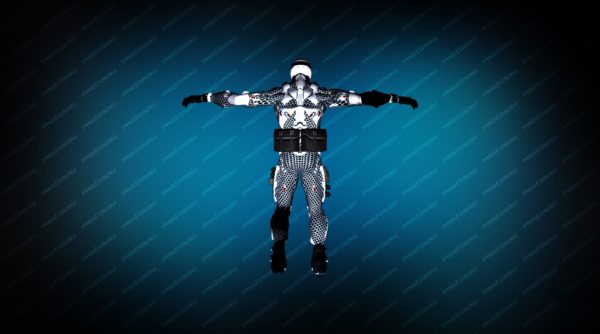 Nanosuit White вид сзади