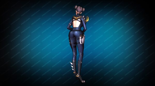Модель «Dorothy Dark Knight» вид сзади
