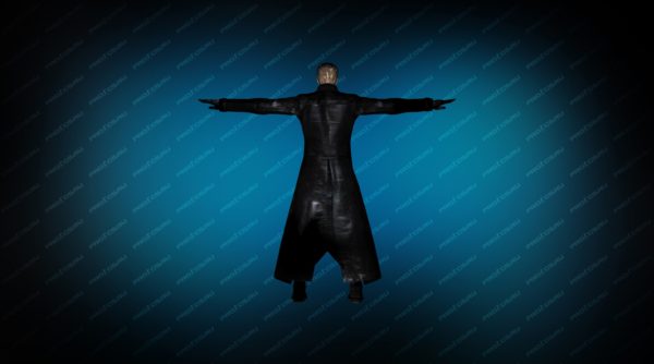 Модель игрока «Albert Wesker» вид сзади