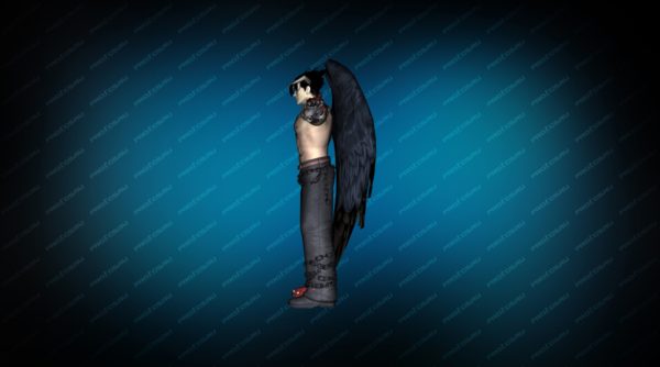 Модель игрока «Devil Jin» Red TT для CS 1.6 вид сбоку