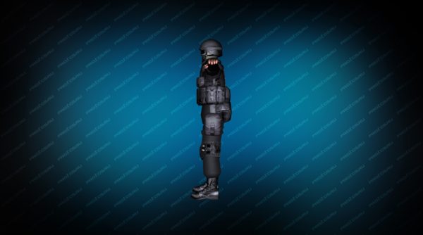 Модель игрока «SWAT Umbrella» вид сбоку