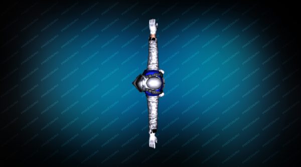 Модель игрока «Snow Soldier» Blue для CS 1.6 Вид сверху