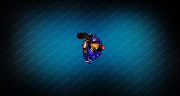 Модель игрока «Succubus Blue» Вид сверху