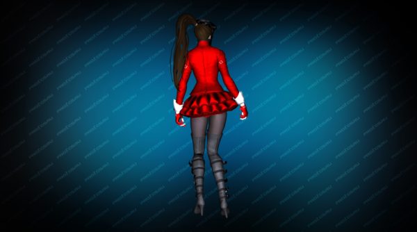 Модель игрока «Succubus Red» вид сзади